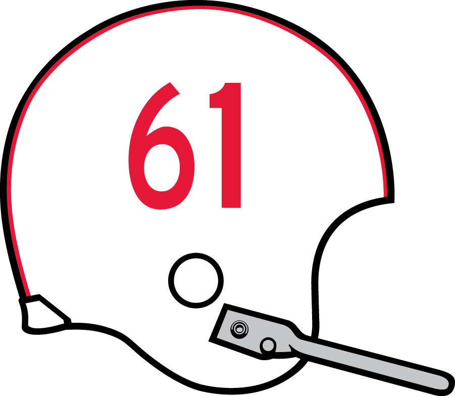 Nebraska Cornhuskers 1966 Helmet iron on paper